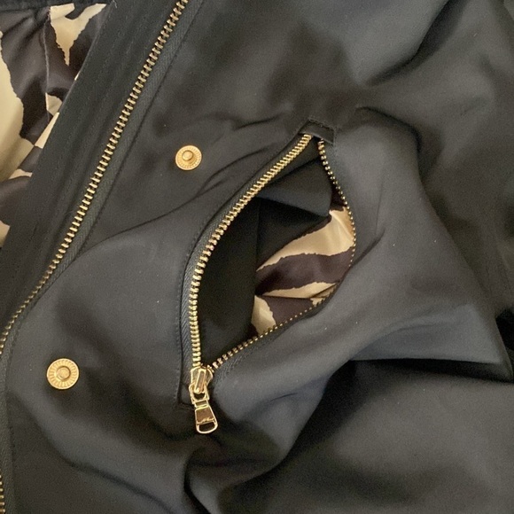 LAUREN Ralph Lauren golden logo branded hardware coat jacket black Sz US S - Picture 11 of 17